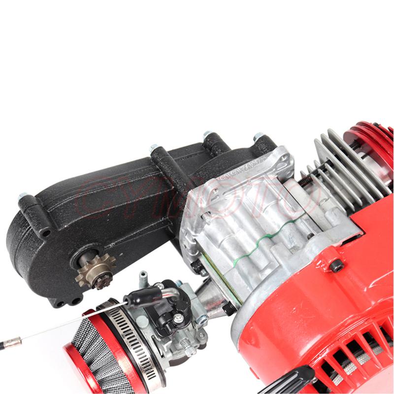 

49cc 2-stroke Motor Pocket Bike Engine Mini Dirt Bike ATV Engine With Air Filter синій