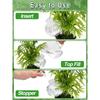 4pcs Leakproof Plant Watering Globes - Top Fill Self Watering Planter Insert Slow Release Water Bulbs with Terracotta Spikes for Indoor Plants