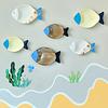 1PC Colorful Coastal Vibes Three-dimensional Rustic 3D Wooden Fish Home Versatile Hanging Hotel Multiple Options Available