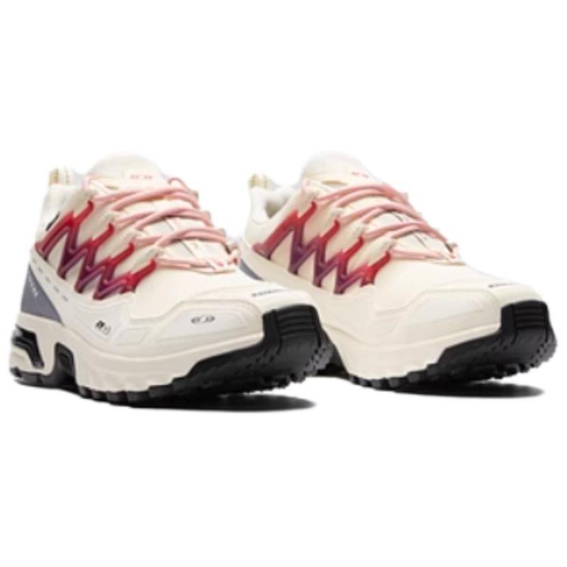 SALOMON ACS + CSWP Anti-Slip Wear-Resistant Breathable Support Low-Top Outdoor Shoes Unisex White Sneakers 475959