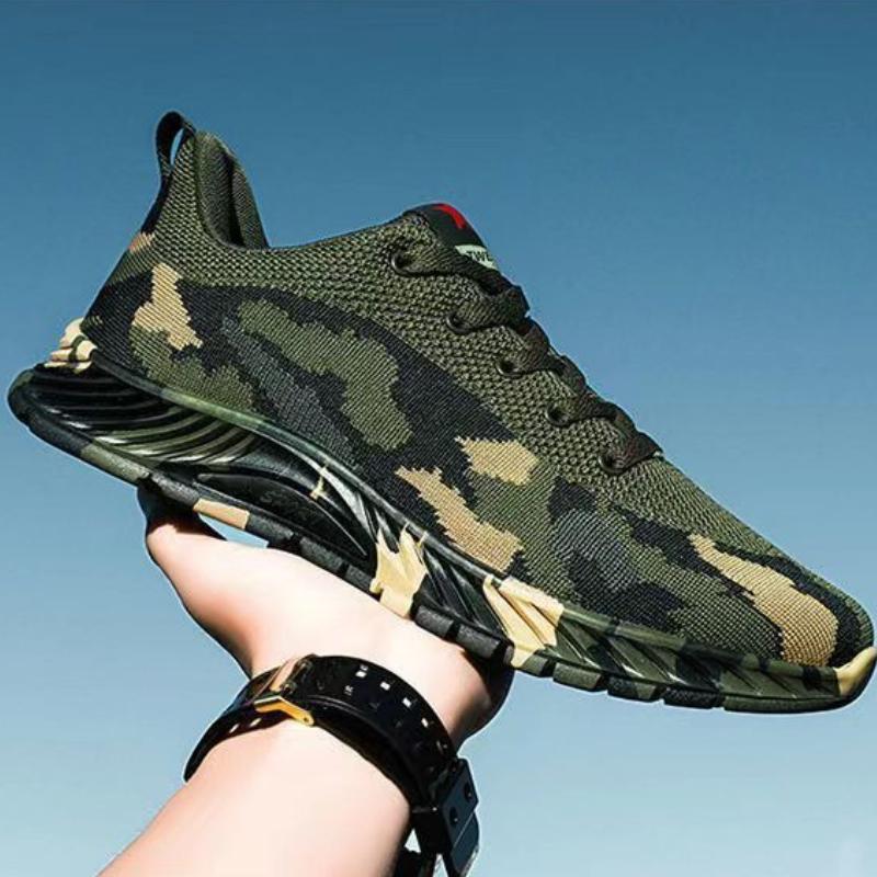 Mesh Camouflage Sneakers Summer Lightweight Breathable Casual Shoes Outdoor Non-slip Wear-resistant Hiking Shoes Designer Shoes