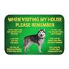 Please Remember Staffordshire Bull Terrier House Rules Doormat Mat Anti-Slip Kitchen Bath Living Room Entrance Rug Carpet