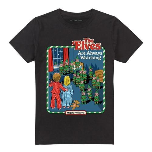 Steven Rhodes Unisex Adult The Elves Are Always Watching T-Shirt