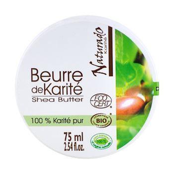 Beurre de Karité - NATURADO - 100% Pur bio - 75ml - Soin peaux sèches - Certifié Cosmébio