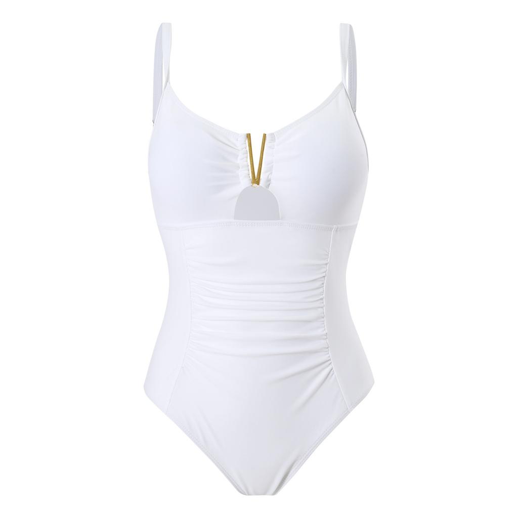Women's -neck Slimming Conservative Shaping One-piece Swimsuit