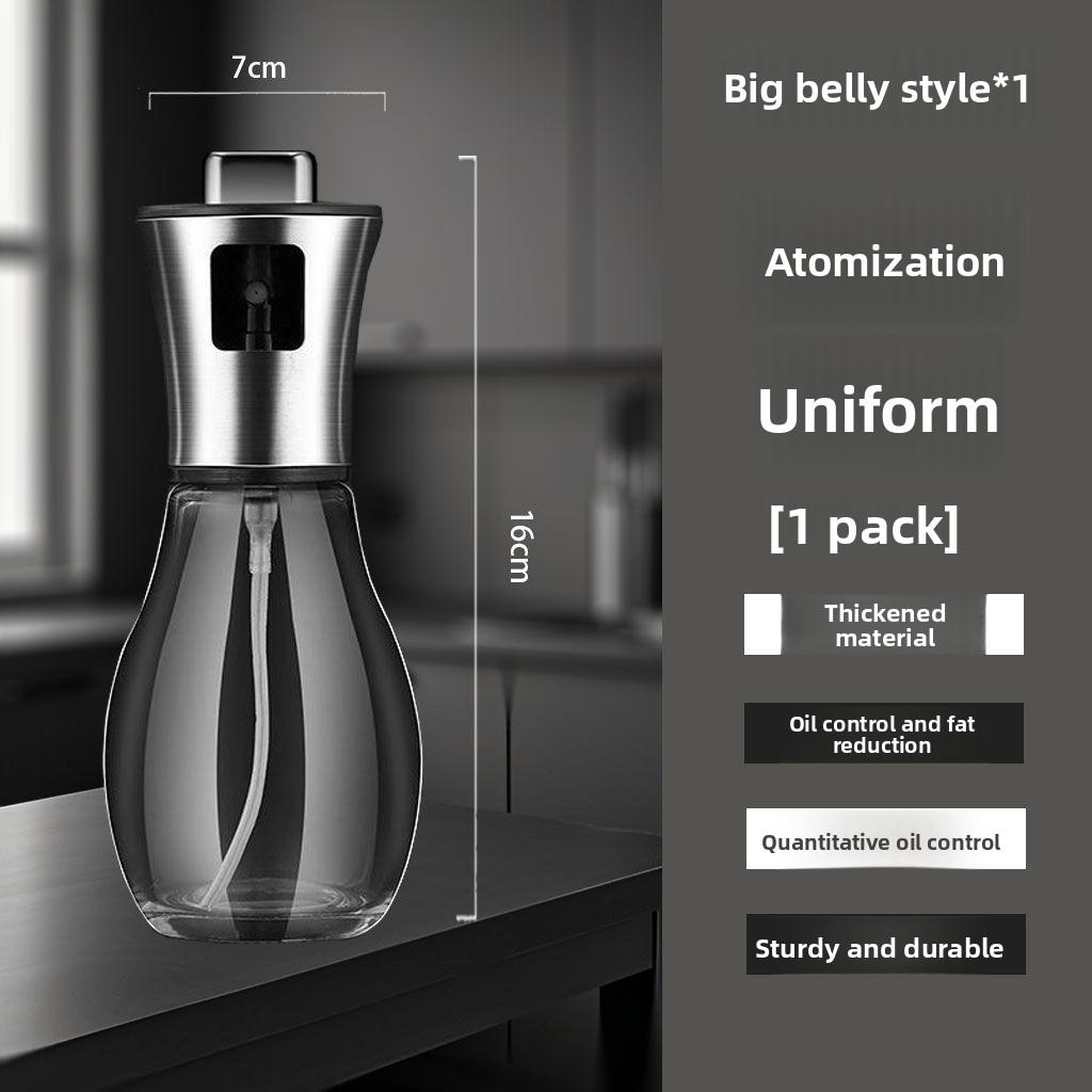 

Бутылка-спрей для масла из нержавеющей стали для приготовления пищи, 200 мл/100 мл, регулируемый кухонный распылитель масла для аэрофритюрницы, оливковое масло 200ml round drum spray bottle