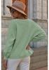 Neuer lässiger Strick-Cardigan mit V-Ausschnitt - Einfarbiges Damen-Oberteil für Herbst/Winter