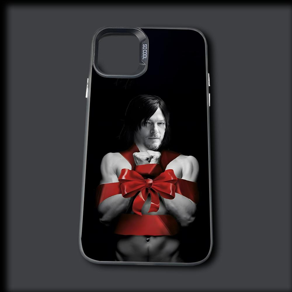 Dead D-Daryl Dixon Phone Case For iPhone 16,15,14,13,12,11,Mini,Pro,MAX Gray Drop Matte Shockproof Soft Cover
