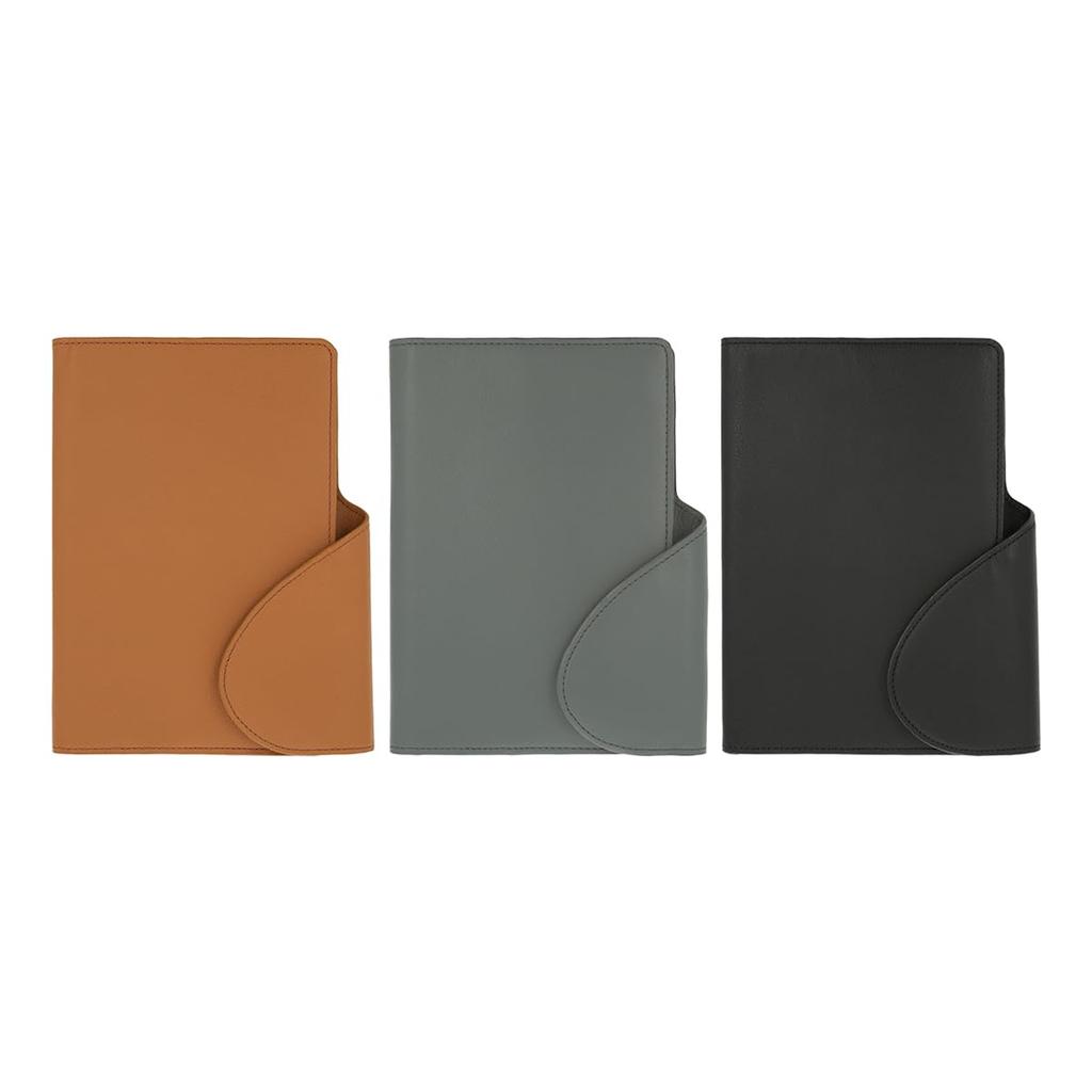Delfonics Leather Flap Diary Cover, B6 (Dark Gray)