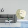 Creative Abstract Thinker Figurine And Silent Cartoon Wall Clock Unique Decorative Sculpture