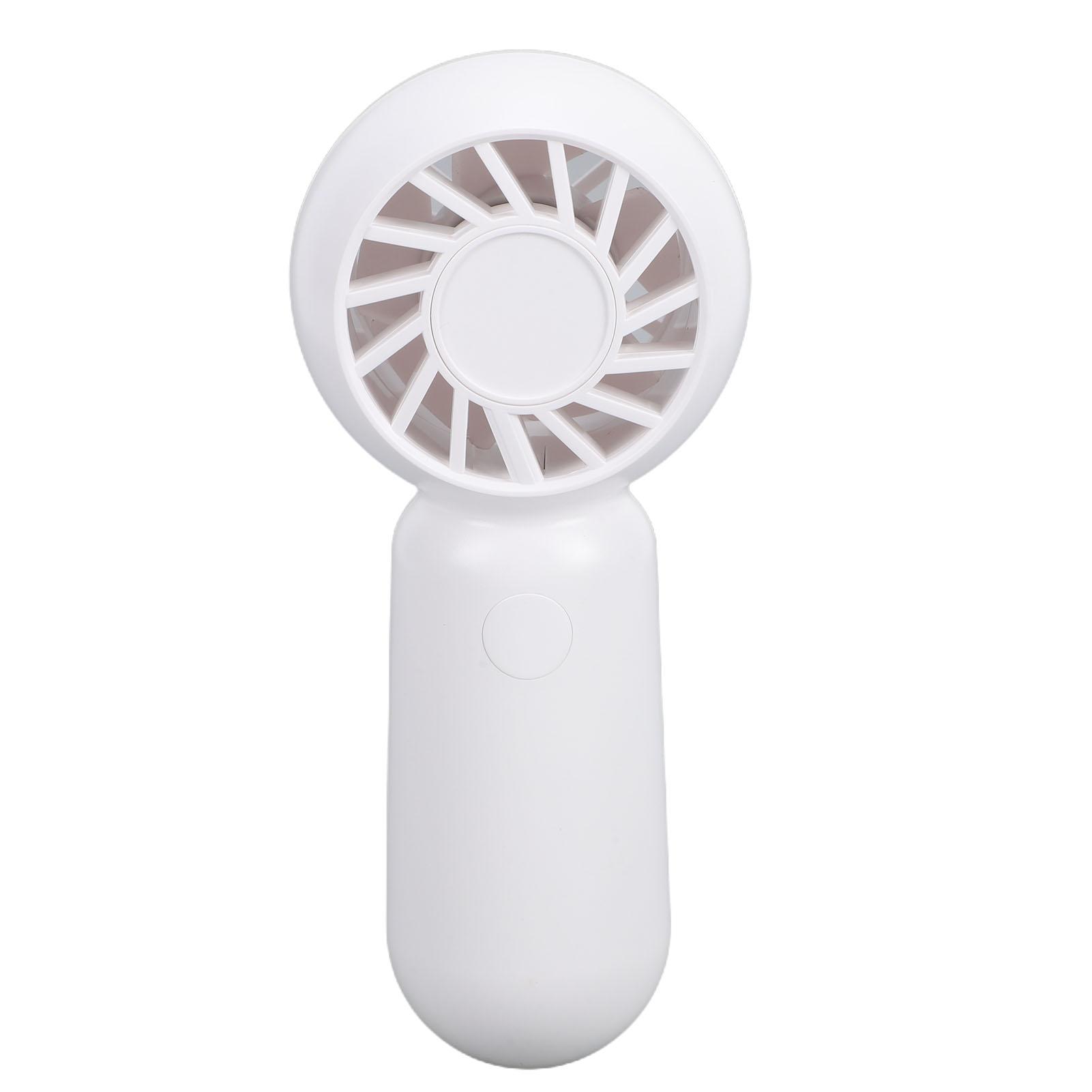 Mini Handheld Fan 4 Speed Wind High Speed Electric Mini Travel Fan with Hanging Rope for Home Office белый