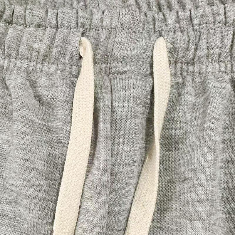 Pantaloni de trening sport casual largi pentru bărbați, cu etichetă de spălare în engleză - Stil european și american