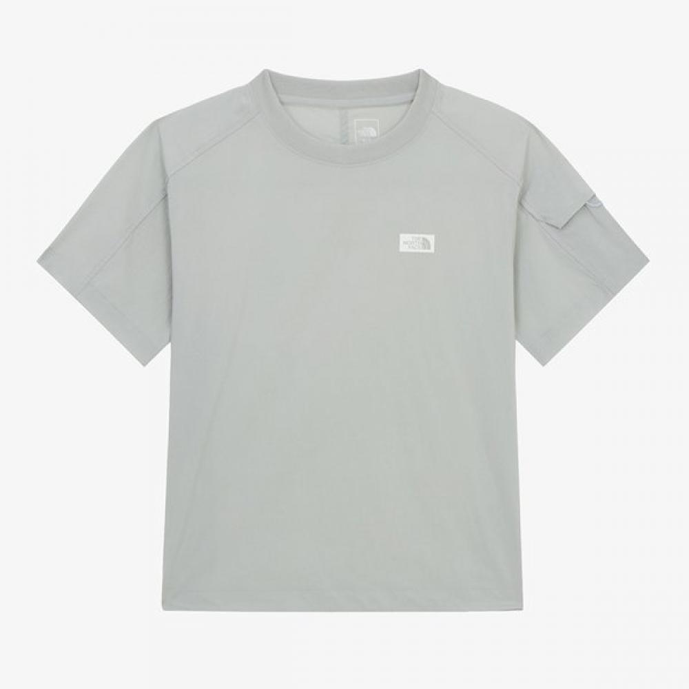 

The NorTh Face Women S froST ShorT Sleeve T ShirT nT7ur35c COOL GRAY/100