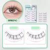5Pair DIY Comic Style Grafting Eyelashes Fishtail Cute False Eyelashes Full Strip Lashes  Women