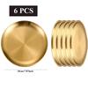 Stainless Steel Golden Round Plates Durable Circular Serving Dishes for Restaurants Home Dining, Buffets Plates Dinnerware Set