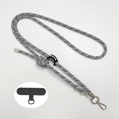 Cordón Largo Universal Grueso de 8MM x 180CM para Teléfono Móvil, Correa Colgante Cruzada para Hombro, Cordón de Cuello Desmontable, Parche de Cuerda Antiperdida
