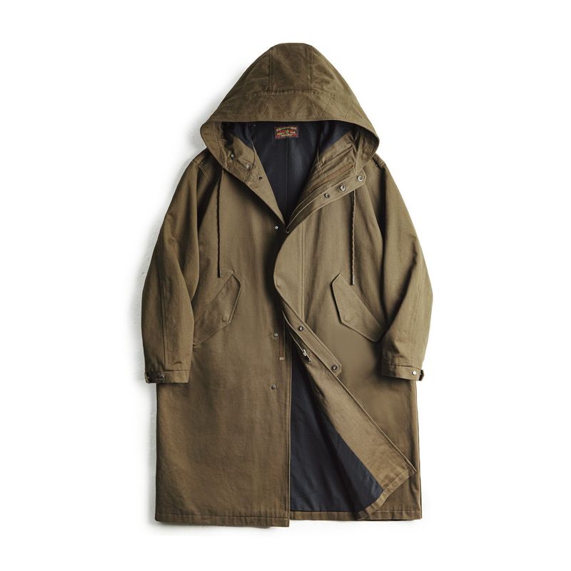 

Madden Parka American Retro M51 Brushed Anorak Military Style Loose Mid-Length Cotton Outwear Men s Autumn Coffee(Loose and Too Big) XL