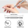 Manual Acupuncture Pen - Stainless Steel Acupressure Pen - for Full-Body Deep Tissue Merdian Pain Relief & Facial Massage- Facial Acupressure Tool,