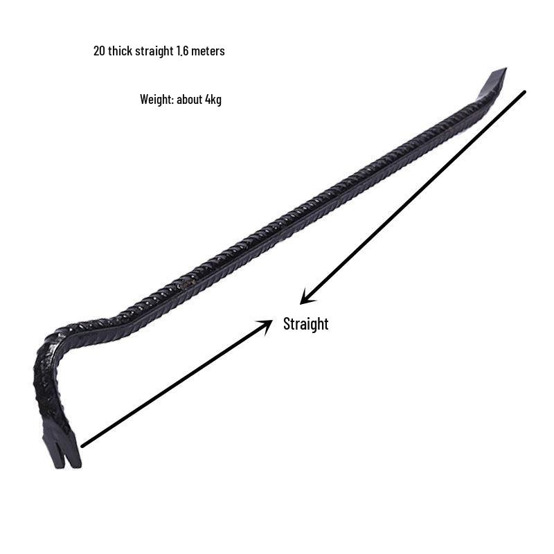 7-Shaped Flat Head Pry Bar: Woodworking Nail Puller & Formwork Removal Tool