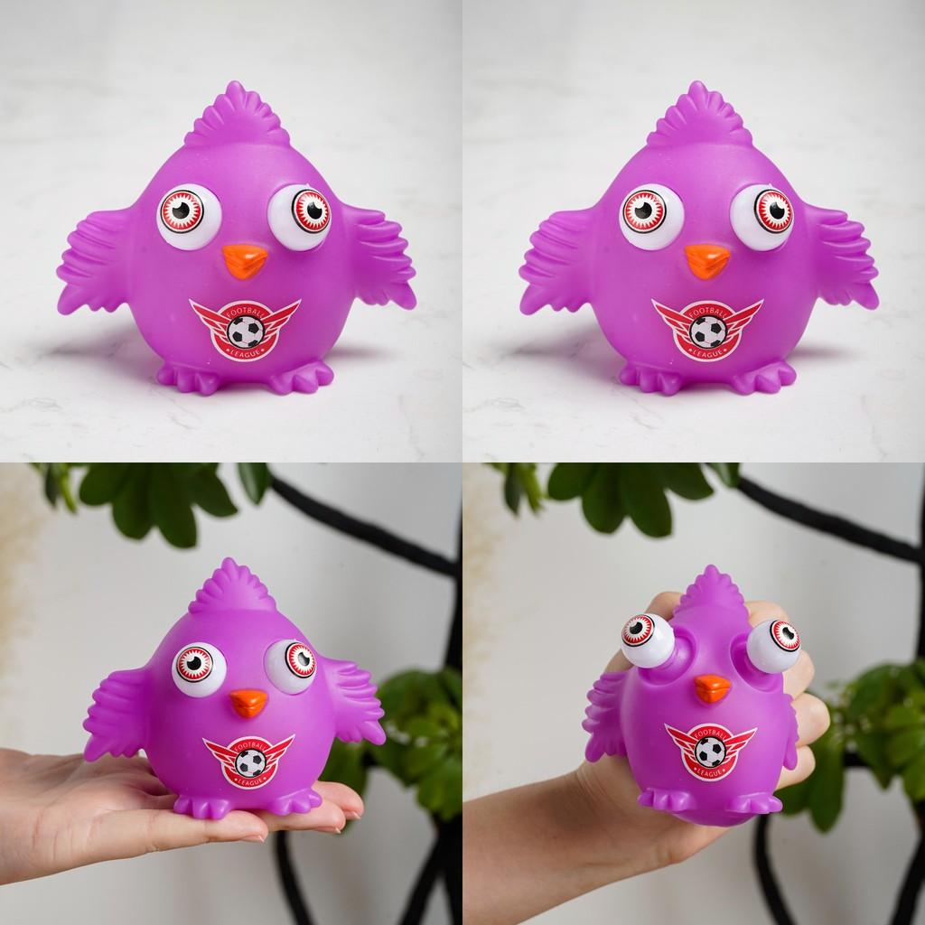 Animal Purple Bird Shaped Stress Toy Sensory Play Parent Children Gift Bonding
