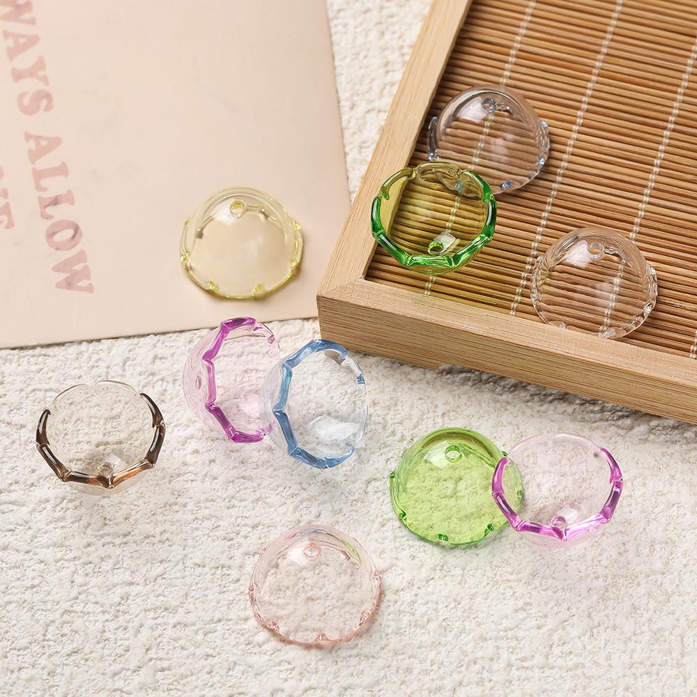 10pcs/lot Transparent Acrylic Jellyfish Wind Chimes Beads for Handmade DIY Decoration Phone Chain Jewelry Making Accessories