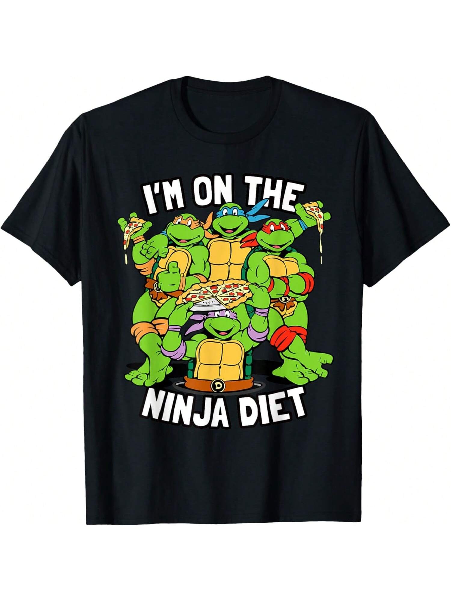 

Mademark X - I m On The Diet TMNT Pizza T-Shirt XXXXXL чорний