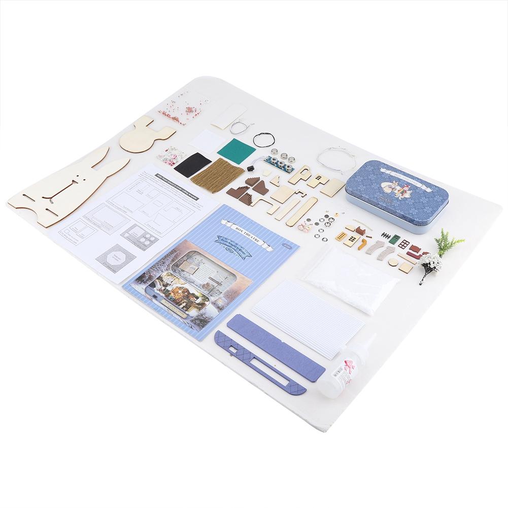 DIY Miniature Handmade Box Dollhouse Good Old Time Theme Mini Doll House