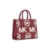 New MICHAEL KORS Mirella Leather Tote Bag, Shopping Bag, Handbag, Shoulder Bag, Crossbody Bag Small Women's Burgundy 35F3G7ZC5L-686