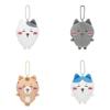 Adorable Plush Toy Charm Japanese Style Jiyi Kawaii Bear And Cat Friends Series Soft Bag Pendant