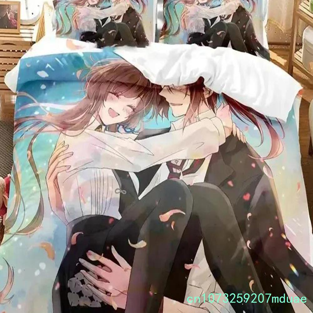 New Print Anime Game Collar X Malice Bedding Set Duvet Cover Bed Set Quilt Cover Pillowcase Comforter King Queen Size Boys Adult