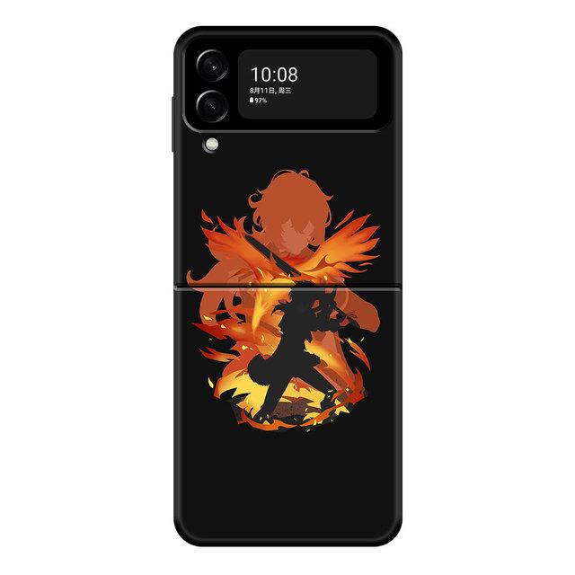 Pc Genshin Impact Anime For Samsung Galaxy Z Flip3 5g Zflip3 Zflip Flip Hard Phone Cover