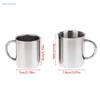 Stainless Steel Coffee Mug 200/300ml,Portable Double Mug Cup Without Lid Travel Tumbler Mug
