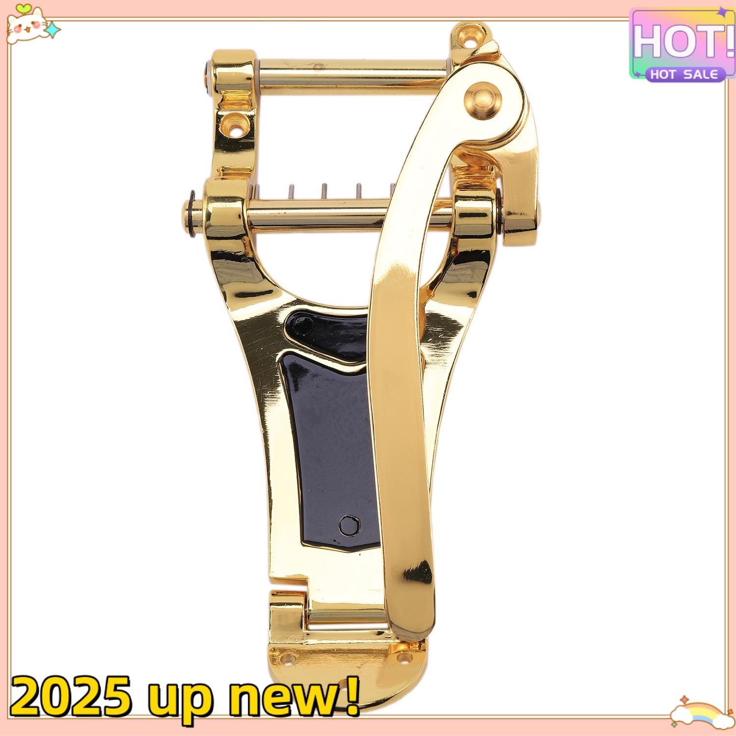 Classy-Electric Guitar Tremolo Bridge Replacement Vibrato LP Guitar Parts Excellent Alloys Tremolo Tailpiece Bridge Crank Bar золотистый