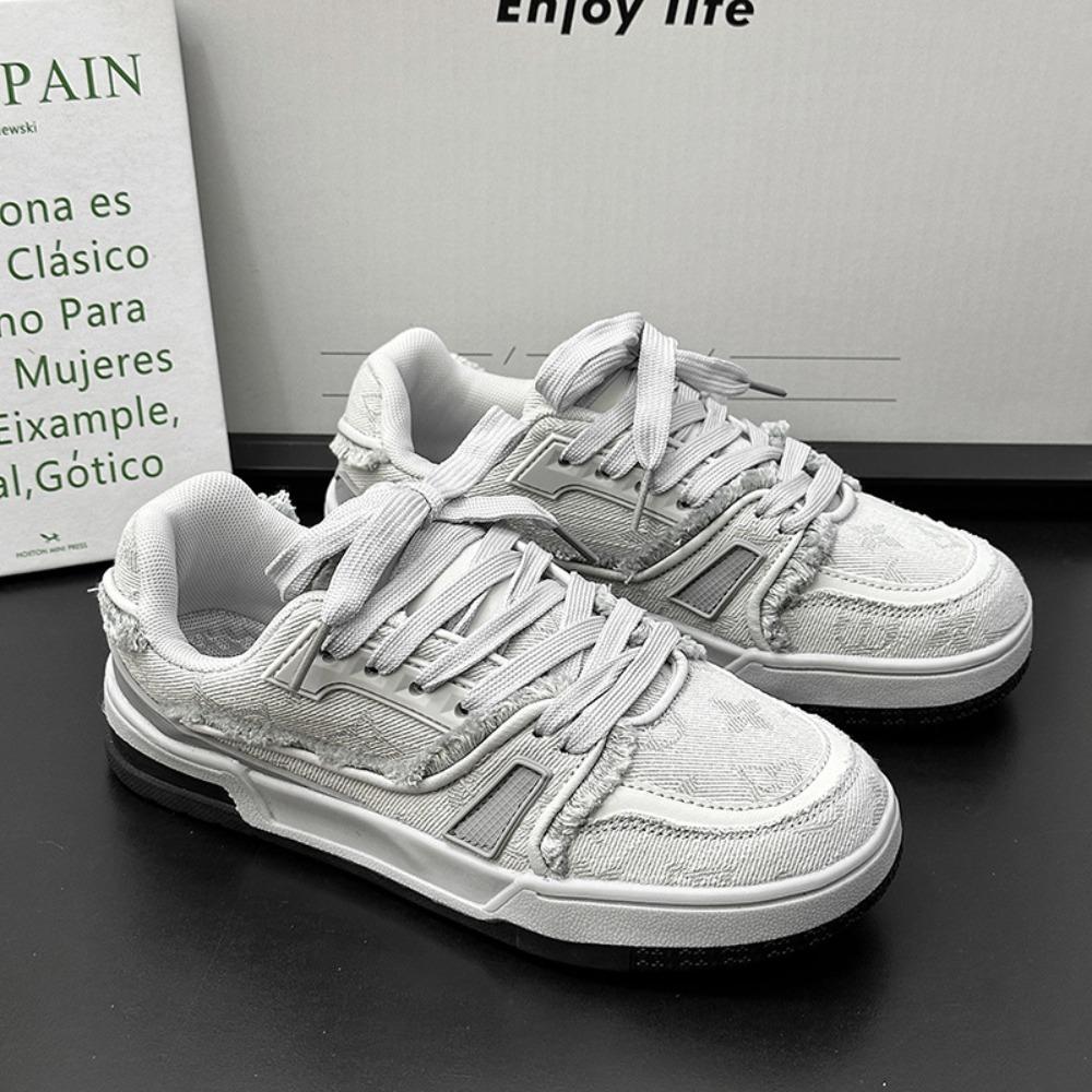 Retro-Sneaker für Herren Damen Fransenkante Lässige Brotschuhe Unisex Mode Sportschuhe