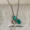 Unique Multicolor Grape Skewers Necklace Long Length Adjustable Collarbone Rope Chain Casual Simulation Fruit Pendant Gift