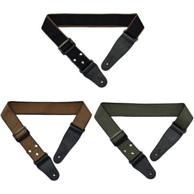 PU Leather Ends Adjustable Cotton Electric Guitar Strap Acoustic Guitar Bass Strap Belt for Kids, Men, Women, Guitarists