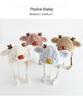 Cappello invernale antivento in peluche per bambini con orecchie da renna 3D - Caldo, carino, pullover con protezione per le orecchie