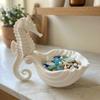 Cute Jewelry Display Stand Plastic Rings Holder Unique Seahorse-Shaped Storage Tray  Home Ornaments