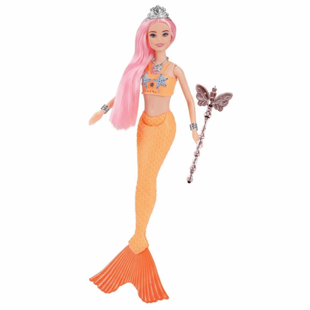 32cm Mermaid Doll Gentle Music Playhouse Toy Cute Light Music Mermaid  Children Play Style 9