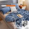 Winter Plush Coral Fleece Bed Sheet and Blanket Three-Piece Set - Thickened, Non-Slip, Perfect for Dorms