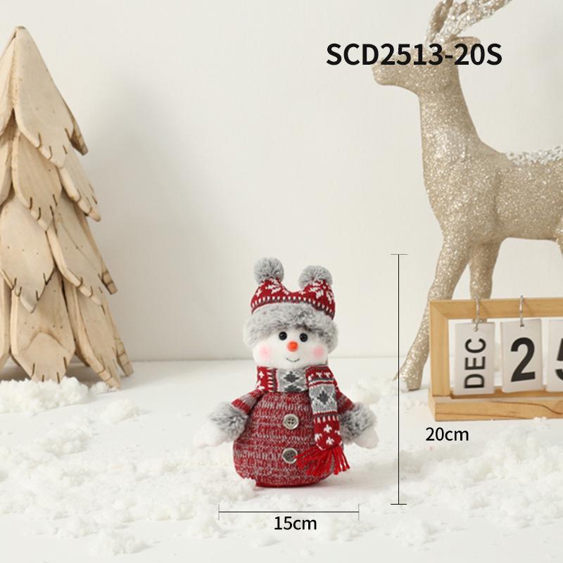 New Creative Christmas Decorations: Snowman Doll Figurines & Santa Hats
