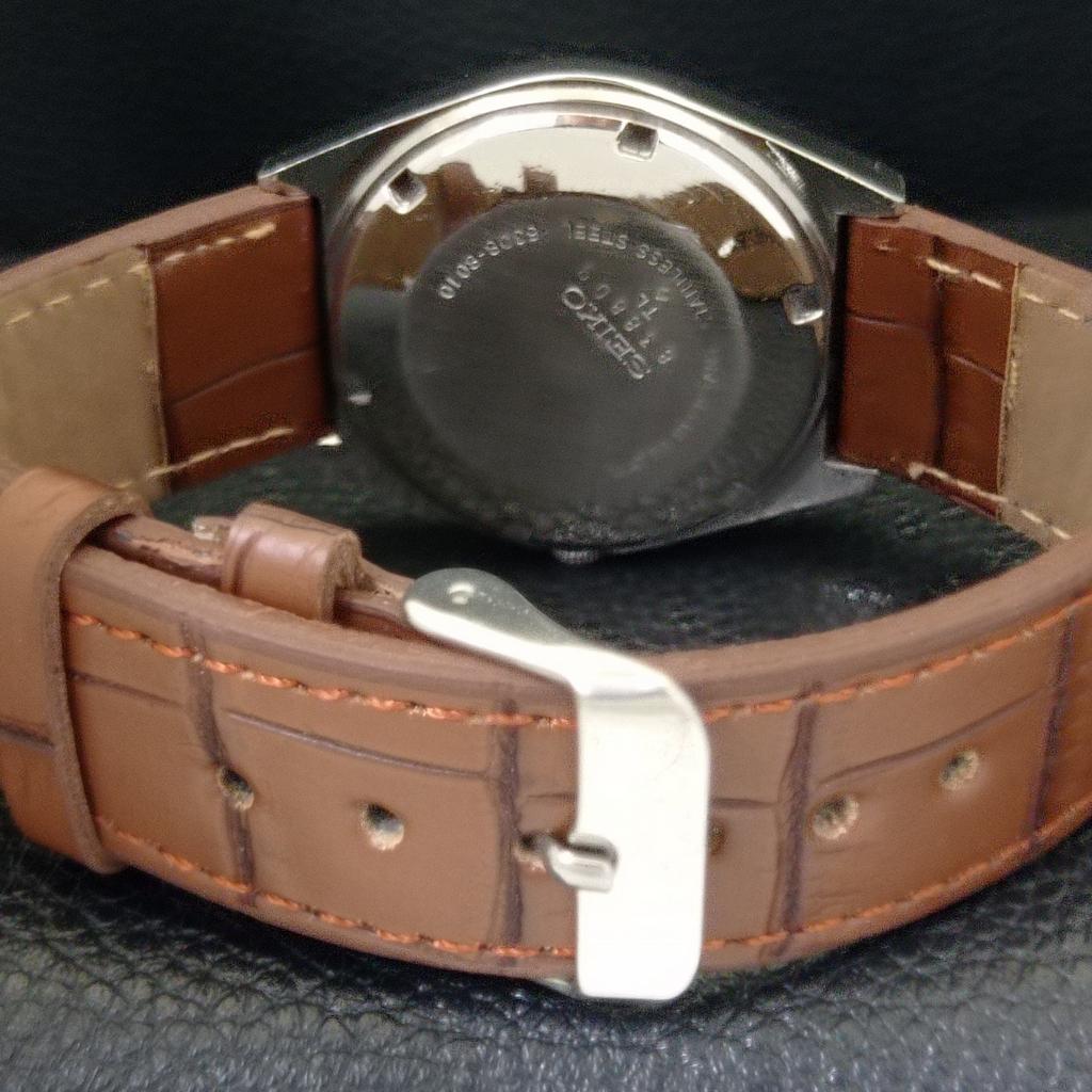JAPAN VINTAGE SEIKO 5 AUTOMATIC 6309A MENS BROWN COLOR DIAL WATCH a701532-5 R206b-a701532