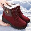 Women's Lightweight Comfortable Cold Warm Padded Snow Boots Non-slip Wear Outdoor Leisure Sports Short Cotton Boots