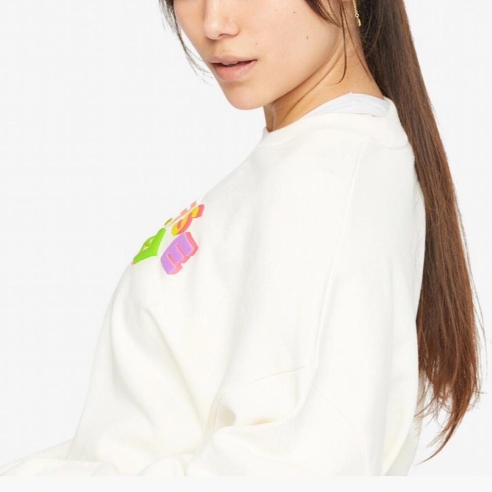 New Converse Sweatshirts Women's Milk White 10025069-A01