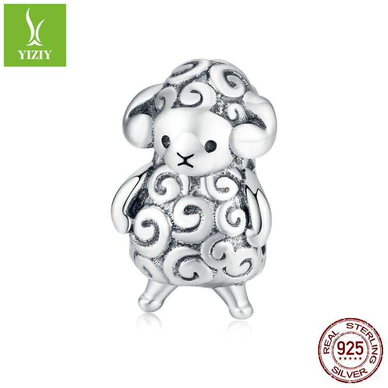 

Очаровательный маленький барашек Шарм для браслета из серебра 925 пробы Beads