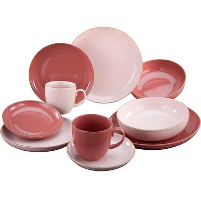 CreaTable Giardino Red/pink Service, 10 Pieces (23581)