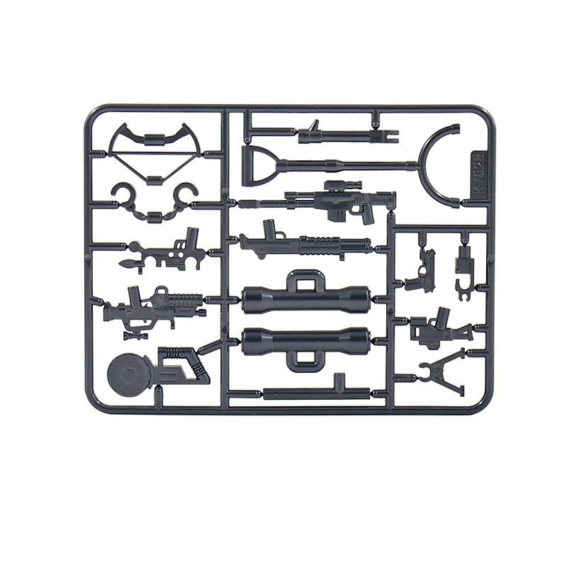 

Военное оружие Ww2, винтовка, пулемет, детали пистолета, аксессуары, минифигурки, детали DIY MOC, строительные кирпичи, игрушки для детей