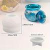 1pz Stampi in silicone per barattoli, stampi in resina per barattoli con coperchio, stampi epossidici per scatola portaoggetti per gioielli fai da te, portacandele, contenitore per caramelle, regali in resina epossidica