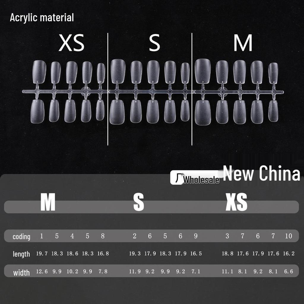 Clear Nail Tips - Almond, Oval, Stiletto, Round Shapes - European & American Popular Series