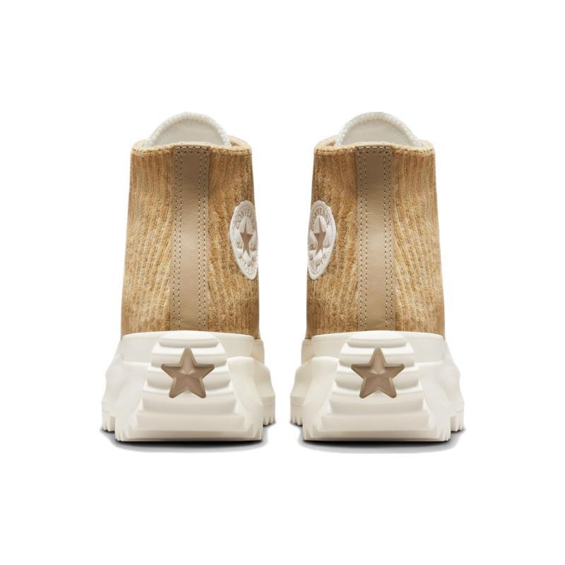 Converse Run Star Hike Fashion Trend High-Top Canvas Shoes Unisex Brown Yellow